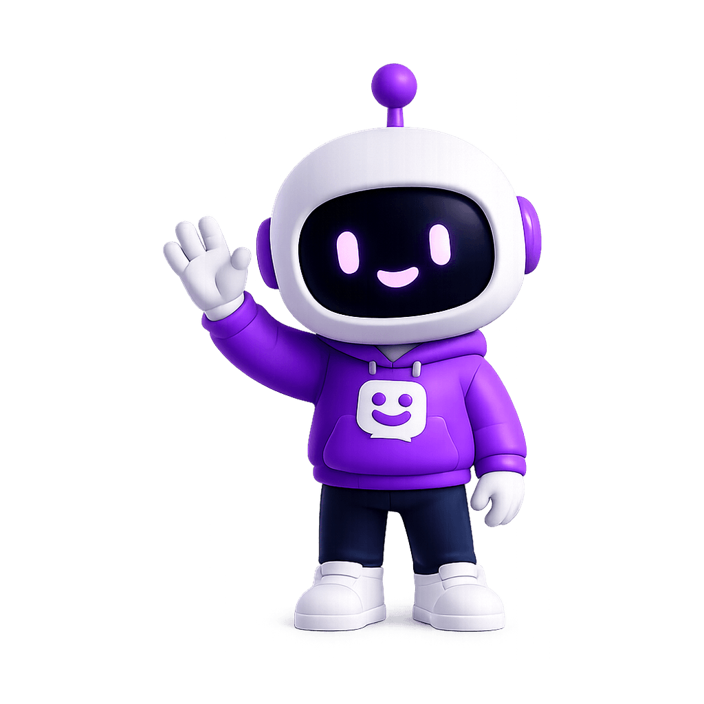 Mascot in onboarding state