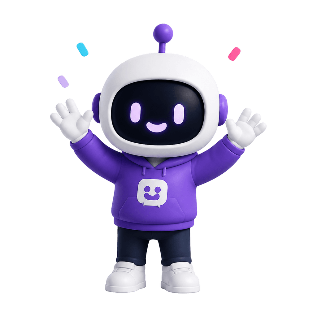 Mascot celebrating success